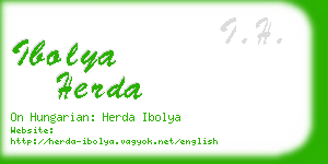 ibolya herda business card